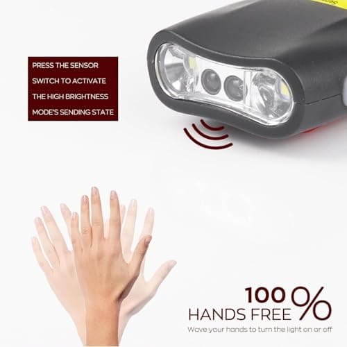 XLENTGEN 2 Pack Rechargeable Clip On Hat Light, Motion Sensor LED Cap Light, 90° Adjustable Waterproof Hands-Free Flashlight for Fishing Camping Running - Thumbnail 5