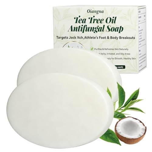 Oiangna Antifungal Soap, Tea Tree Antifungal Soap Bar for Back Acne, Athlete's Foot, Tinea, Ringworm, Jock Itch, Face & Body Wash Soothing Care for Men And Women, Relief of Itchy - Image 1