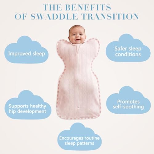 AMAWMW Baby Swaddle Sleep Sacks 0-6 Months, Transitional Swaddles Bag, Self-Soothing Swaddles for Newborns, Nursery Swaddling Blankets, Newborn Essentials - Thumbnail 5