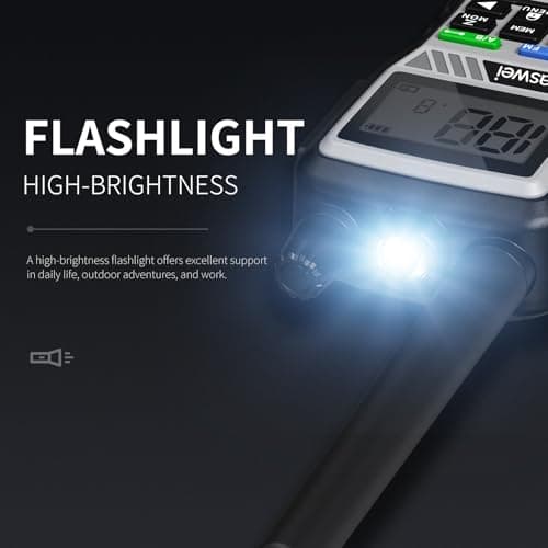 Gaswei GU1 Long Range Walkie Talkies, 2 Way Radio Walkie Talkie with Flashlingts, 60 Channels & 121 Privacy Codes, NOAA Weather Alert, VOX, FM Radio, SOS for Job Site, Hiking, Camping (Grey) - Thumbnail 6