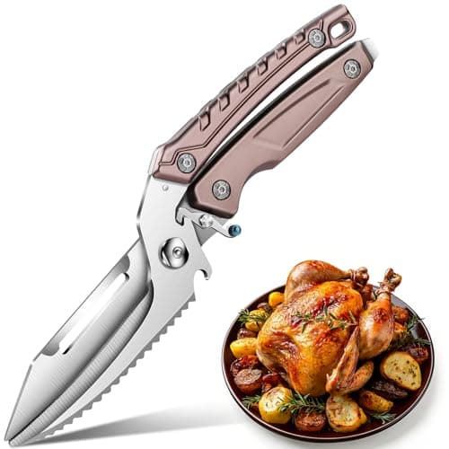 Tingling Heavy Duty Poultry Shears: Kitchen Scissors for Chicken & Food & Turkey