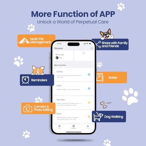 PawView Silent Silicone Dog Tags Personalized for Pets, Scan QR for Instant Location Alerts, Emergency Contact and Modifiable Pet Profile, Waterproof, 1 Pack (Blue) - Thumbnail 6