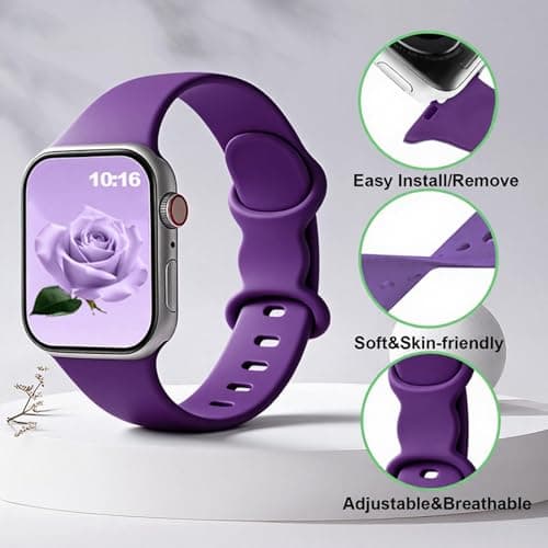 26 Pack Sport Bands Compatible for Apple Watch Bands 38/40/41/42/44/45/46/49mm with Portable Fun Alphabet Printed Storage Bag, Soft Silicone Strap for Women Men iWatch Band Series 11 10 9 8 7 6 5 4 SE - Thumbnail 2