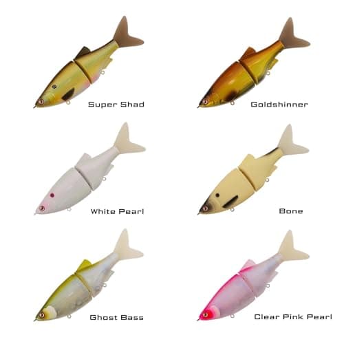 LITTMA Shiner Glide 130 Glide Baits, Slow Sinking Subtle S-Curve Action Jointed Swimbait - Midwest, South Lakes, Rivers, Freshwater Lure for Bass, Trout, Pike - Thumbnail 4