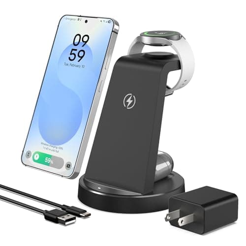 Wireless Charger for Samsung, 3-in-1 Android Charging Station - Image 1