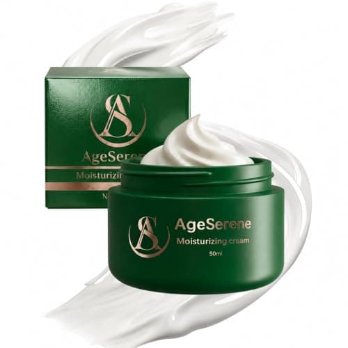 AgeSerene Face Moisturizer for Sensitive Skin, Hydrating Face Cream for Dry Skin with Squalane, Panthenol & Hyaluronic Acid, Daily Barrier Support Moisturizer, 1.7 fl oz - Image 1