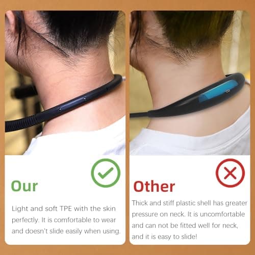 LED Neck Reading Light, 3-Color & 3-Brightness Adjustable Bendable Neck Light, USB Rechargeable Book Light for Reading in Bed, Knitting, Crochet, Camping, Working, Book Lovers Gifts (Black) - Thumbnail 5