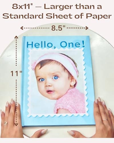 Custom Photo Book | 8x11" Hardcover Layflat with Glossy Waterproof Pages | 24 Premium Pages Holds 30-50 Photos (Up to 70 with Creative Layouts) | Wedding Album, Baby Memory Book, Scrapbook - Thumbnail 3