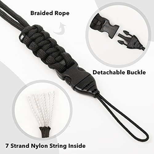 LIUGX Badge Holder, Detachable Buckle with Braided Rope, Strong and Sturdy,Lightweight and Durabl, Impact Resistance ID Badge Reels - Thumbnail 3