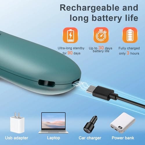 SILENTPAL Dog Bark Deterrent Device,Anti-Barking Device,Up to 15Ft Long Range & Rechargeable Bark Control,Stop Barking Dog Devices,Safe for Dogs Training,Indoor & Outdoor QG01 Green - Thumbnail 5