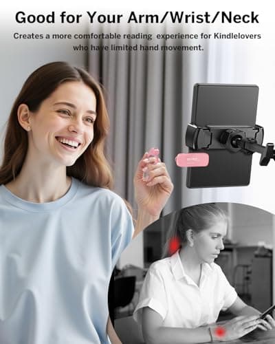 DATAFY Case-Friendly Remote Control Page Turner Ring for Kindle Paperwhite Oasis Scribe Kobo eReaders, iPhone iPad Tablets, Camera Camcorder with Storage Bag - Thumbnail 3