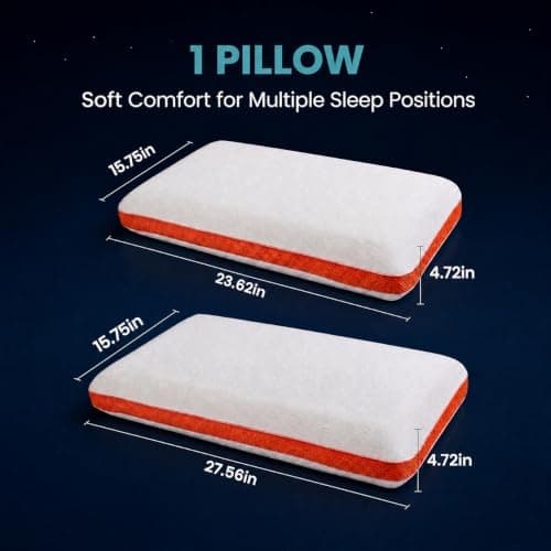 ASRIO 4D Silicone Grid Pillow: Cooling TPE Ergonomic Cervical Support for Neck Pressure Relief, Side & Back Sleepers, Washable (Queen (U.S. Standard), (Bread Pillow)) - Thumbnail 2