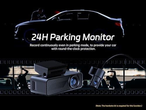 Pelsee P1 Duo 4K Dash Cam Front and Rear, 64GB SD Card, 4K+1080P Dual Dash Camera for Cars, Wi-Fi & App Control, 1.5’’IPS Display Car Camera, Voice Control, Night Vision, 24H Parking Mode, G-Sensor - Thumbnail 6