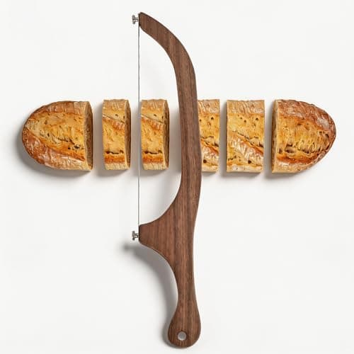 Bow Bread Knife for Homemade Bread – 15.7" Sourdough Bread slicer for Homemade Bread, Bread Cutter with Sharp Serrated Blade, Mothers Day Gifts for Mom, Bow Design Easy to Cutting Even Slices - Image 1