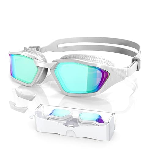 Greatever Sleek Swimming Goggles, UV400 Protection Swim Goggles, HD Wide View Goggles, Anti Fog No Leakage, Comfort For Women - Image 1