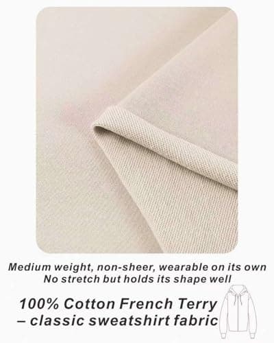 Women's Cotton French Terry Sleep Shorts Thick Breathable Non-See-Through with Pockets Elastic Waist Lounge Shorts - Thumbnail 4