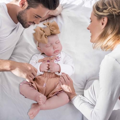 Milidool Lifelike Reborn Baby Dolls-20 Inch Realistic Newborn Baby Dolls, Soft Poseable Cloth Body Real Life Baby Dolls Silicone with Accessories Toy for for 3+ Year Old Girls Gifts, Pretend Play - Thumbnail 3