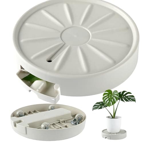 CITOL 2 Pack Plant Caddy with Wheels, 11 Inch Rolling Plant Stand Indoor, Breathable and Drainage Plant Rollers with Wheels for Planters , Heavy Duty Plant Dolly Mover, Beige - Image 1