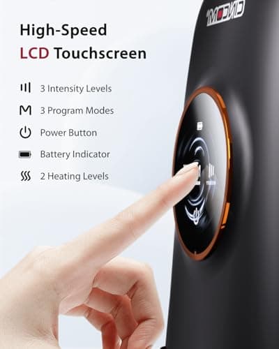 CINCOM Hand Massager with Heat and Compression, Finger and Palm Massage Machine for Pain Relief, Arthritis and Improved Circulation, Gifts for Women, Cordless and Rechargeable (Black) - Thumbnail 5