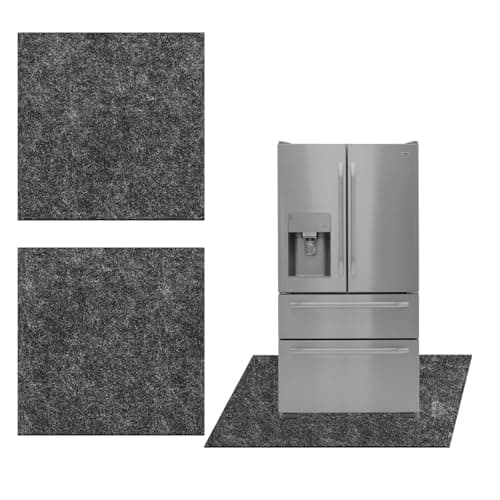 BETAGT 2 Pcs Refrigerators Mat, Multifunctional Home Appliance Waterproof Slip Resistant Mat, Absorbent Household Equipment Pad for Protect Refrigerators Washing, Machine and Floors, 36" X 36" - Image 1
