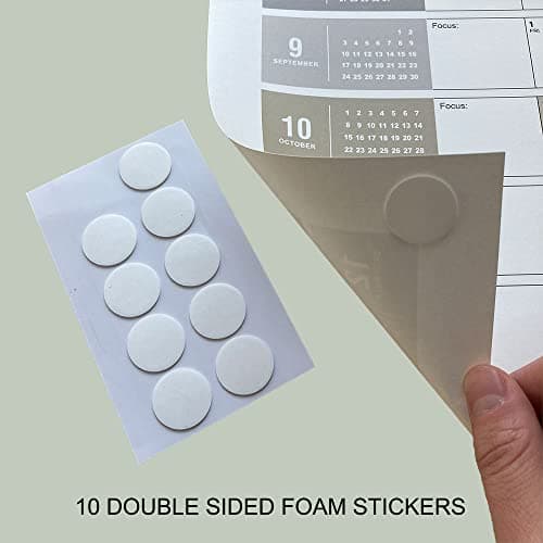 Yearly Wall Calendar with Holidays, Full Year Calendar One Page, Annual Year Wall Calendar with Stickers, Horizontal, 23"X 33" (Open), Paper Folded - Thumbnail 6