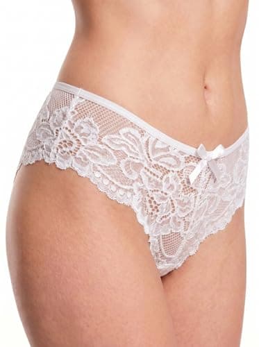 AOOXOOA Women's Babydoll Lingerie Set, White, XXL - Thumbnail 5