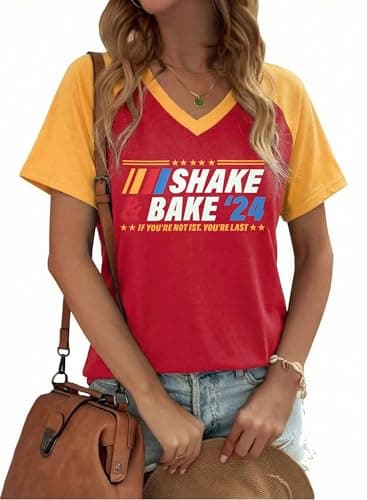 Racing Shirt for Women Vintage Checkered Flag Graphic Tshirt Race Day Car Shirts Casual Short Sleeve Tops - Image 1