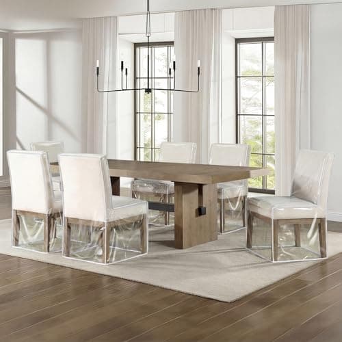 Zipcase 2 Packs Clear All Cover in Plastic Dinning Chair Covers - Heavy-Duty PVC Chair Protectors, 22" D x 19" W x 19.5" H x 40" H, Keep Your Dinning Chair Away from Water Dust Paws and Claws - Thumbnail 6