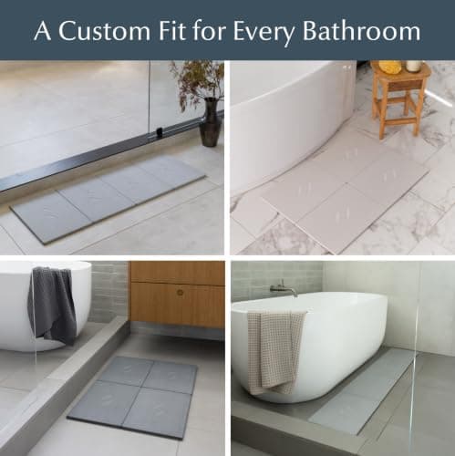 Dorai Home Stone Bath Mat for Bathroom – Large, Quick-Drying, Non-Slip Surface, Customizable Design, 32.1" L x 22.8" W x 0.6" H, Slate - Thumbnail 5