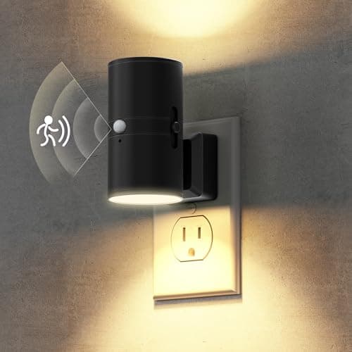 Briignite Motion Sensor Night Light,Motion Activated Plug in Night Lights, 0-100LM Dimmable Soft White 3000K, Motion Sensor Light Indoor for Bathroom Hallway Bedroom Stairway Kid Elderly Pet - Image 1