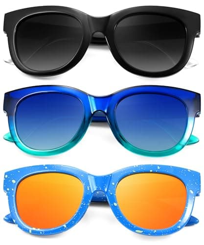 NSSIW Kids Polarized-Sunglasses Boys-Girls Sunglasses: Toddler Sun Glasses with UV Protection for Youth Child 3Pack Age 3-12 - Image 1