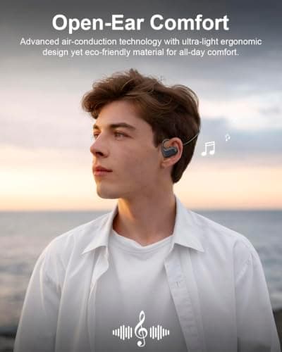 WamGra Open Ear Headphones,Bluetooth Headphone for Running Cycling Workouts - Thumbnail 3