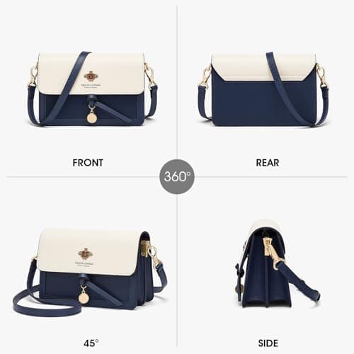 Cnoles Crossbody Bags for Women Leather Small Cell Phone Purses for Lady Mini Travel Purse Shoulder Bag with Adjustable Strap - Thumbnail 4