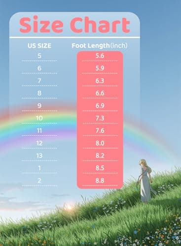 Funspread Girls Toddler Rain Boots - Glitter Light Up Kids Rain Boots with Easy-On Handles, Lightweight Waterproof Rain Shoes Glitter Sparkle Rainbow Size 5 - Thumbnail 5