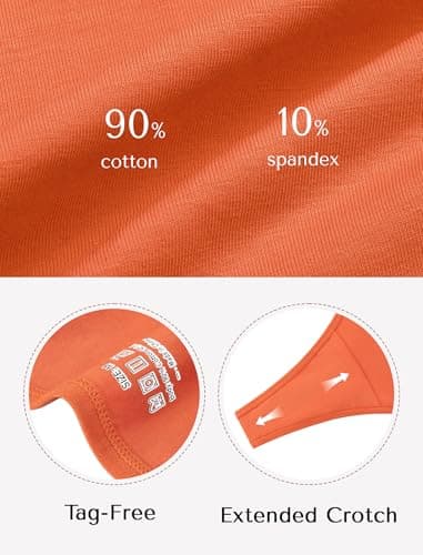 ANSUKOO Cotton Thong Underwear for Women 6 Pack,Ladies Comfortable Panties,Woman Breathable Soft Panty Tangas,Mid Rise Undies Assorted - Thumbnail 5