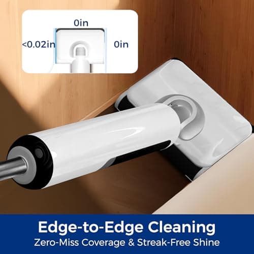 Wet Dry Vacuum Mop, 180°Lay-Flat Cordless Vacuum Mop All in One, Floor Cleaner Machine, 45 Minutes Long Runtime Electric Mop, 158℉ Self-Cleaning, Edge Cleaning, Self-Propelled Vacuum Mop Combo - Thumbnail 3