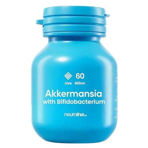 60Billion Akkermansia Muciniphila with Salidroside, Rhodiola, Bifidobacterium, Supports GLP-1 Production Naturally, Delayed Release, Advanced Gut Health, Appetite & Craving Control, 30 Servings