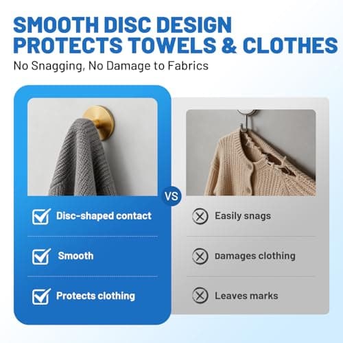Genfest Suction Cup Hooks, Shower Hooks No Drill, Heavy Duty Wall Hooks for Hanging 15lbs, Reusable Waterproof Towel Hooks for Bathrooms Kitchen Glass Door Tile, Stainless Steel Hook Holder 6 Pack - Thumbnail 3