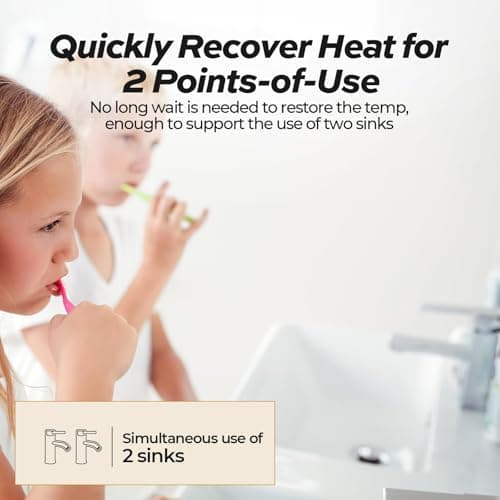 MIZUDO Electric Tank Water Heater - 8.0 Gallon Point of Use Instant Hot Water Heater for RV, Camper, Kitchen, Food Truck, 120V 1440W, Under Sink, Wall or Floor Mounted, Easy to Install - Thumbnail 4