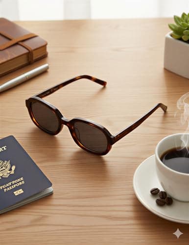 isheep SIS-18 Small Round Sunglasses – Unisex Vintage Mini Metal Frame with Nylon Construction, Prescription-Ready, UV400 Protection, Lightweight Classic Eyewea - Thumbnail 6