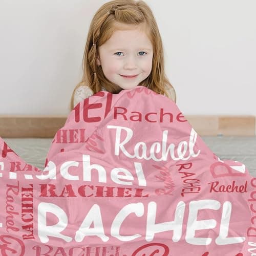 Corissy Ships Next Day, Personalized Blankets and Throws Custom Blanket with Name Customized Flannel Blanket for Kids Christmas Blanket Gifts for Teen Girls Boys - Thumbnail 2