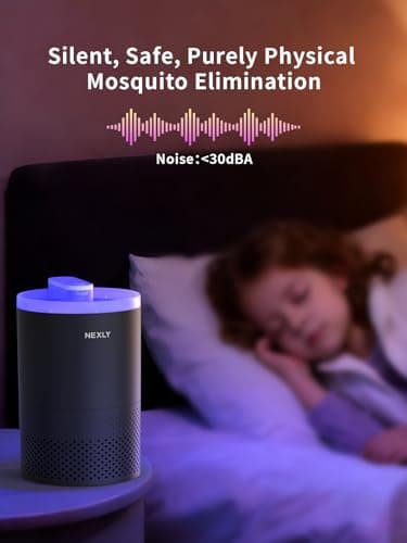 NEXLY MK029 Bug Zapper Trap Indoor in Home Mosquito Zapper Mosquito Killer Fruit Fly Traps Flying Insects Zappers Gnats House Energy Conservation UVA Zapper for Bedroom Livingroom Kitchen Basement - Thumbnail 6