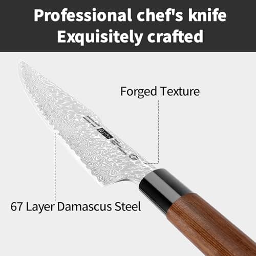 Plys Damascus Chef Knife Professional Kitchen knives - Thumbnail 2