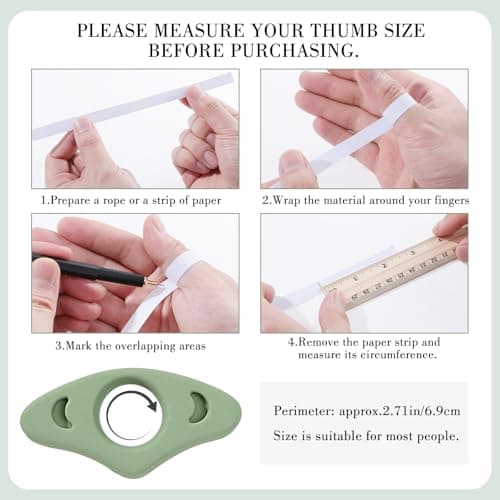 4Pcs Book Page Holder Set, 2Pcs Breathable Silicone Thumb Book Page Holder and 2Pcs Leather Bookmark, Easter Basket Stuffers, Mothers Day Gifts, Reading Accessories for Book Lovers, Readers - Thumbnail 3