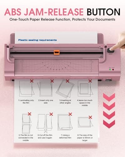 OidoZac 13 Inch Laminator Machine, A3 Personal Laminator Kit for Teachers - Thumbnail 4