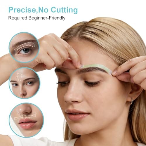 Waxfans Wax Strips for Hair Removal, 52 Counts Facial Wax Strips for Face,Eyebrow,Body,Bikini, Easy at Home Waxing Kit for Women with Sensitive Skin（Blue） - Thumbnail 4