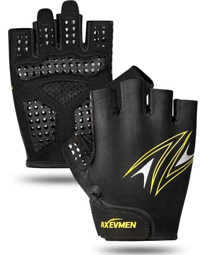 Cycling Gloves for Women/Men Gym Gloves Bike Gloves-[6MM Gel Pad] Half Finger with Shock-Absorbing, Anti-Slip for Cycling, Workout, Training, Weight Lifting, Outdoor, Dirt Bike, Mountain Bike, Riding - Image 1