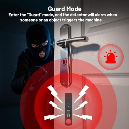 Tefodovar Hidden Camera Detector, 6-in-1 Anti-Spy Camera Finder w/LED Screen, GPS Tracker & Bug Detector, Portable RF Signal Scanner, Privacy Pen Hidden Device Detector for Travel/Car/Office (Black) - Thumbnail 6