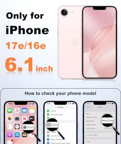FNTCASE for iPhone 17e Case Pink: Translucent iPhone 16e Cases Compatible with MagSafe, Camera Protection & Tempered Glass Protector, 14FT Military Grade Drop Tested, Matte Skin-Friendly Cover - Thumbnail 2