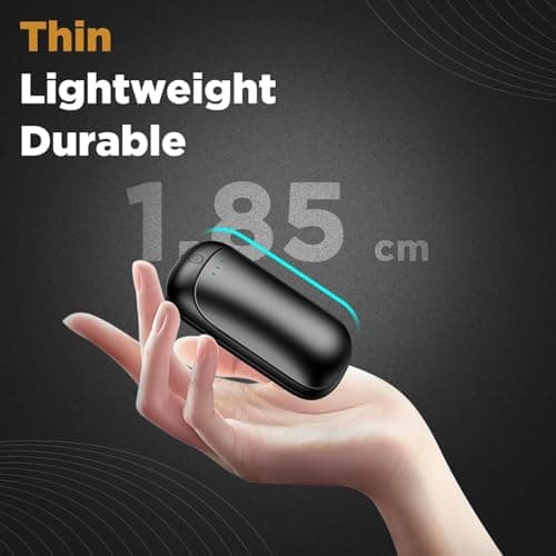 Lerat 2 Pack Hand Warmers Rechargeable, Portable Electric Hand Warmers Reusable, Portable Pocket Heater, Gifts for Christmas, Gifts for Men Women Kids, Hunting, Golf, Camping Accessories - Thumbnail 2